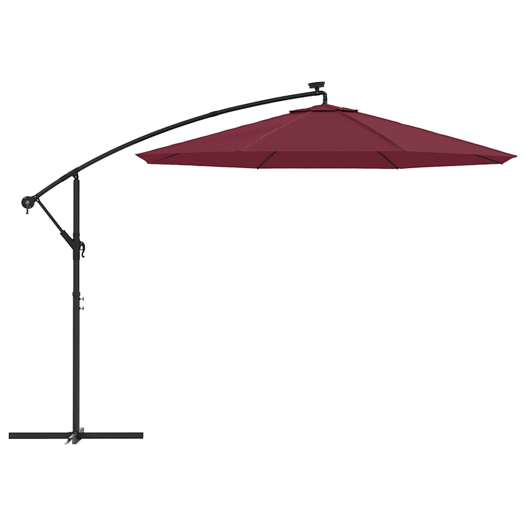 Vervangingsdoek voor zweefparasol 350 cm bordeauxrood is nu te koop bij PeponiXL, paradijselijk wonen!