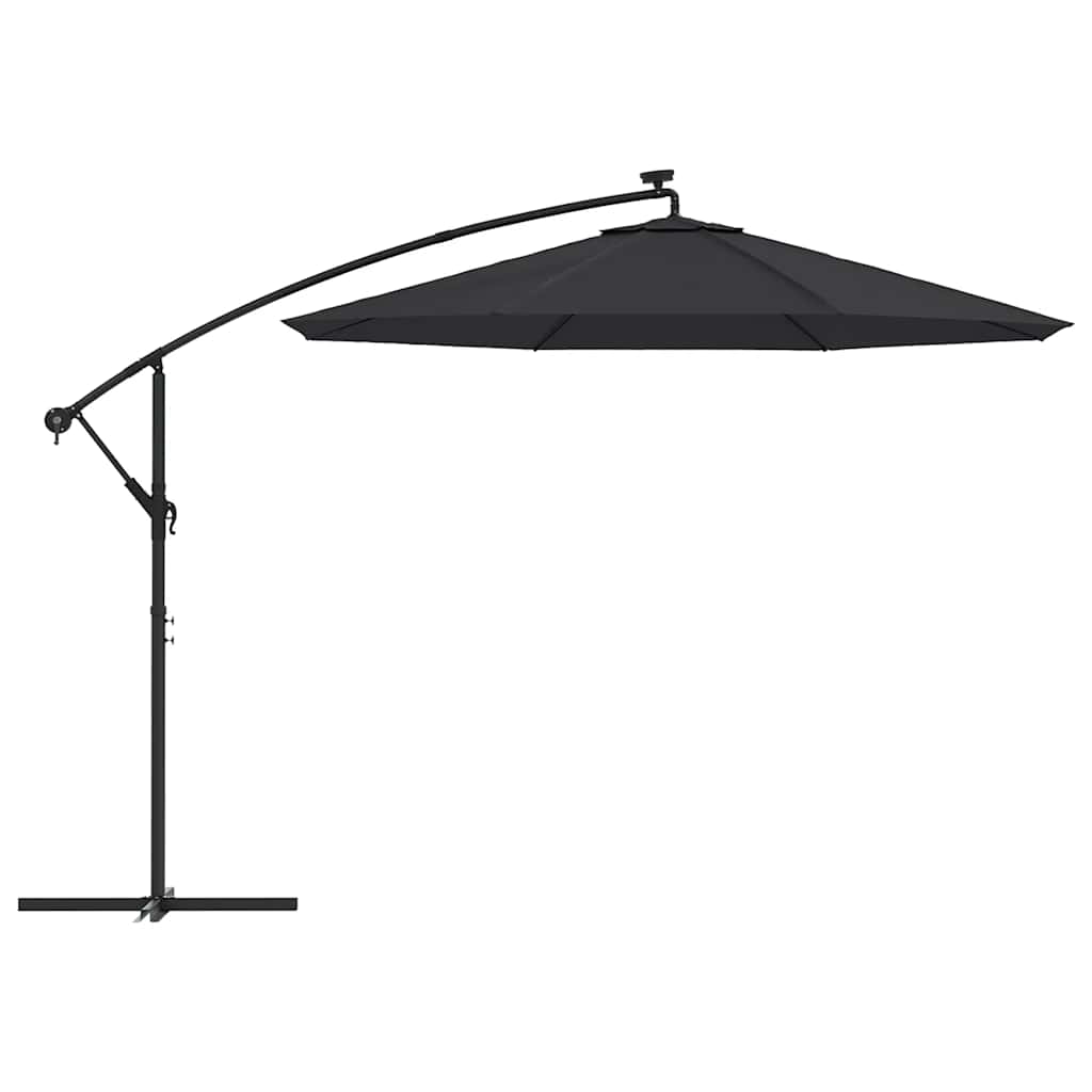 Vervangingsdoek voor zweefparasol 350 cm zwart is nu te koop bij PeponiXL, paradijselijk wonen!