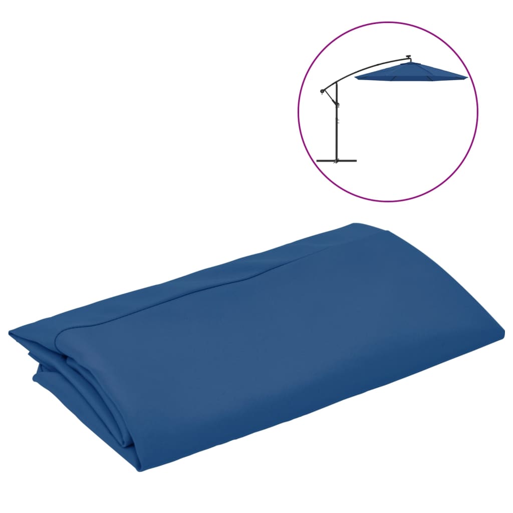 Vervangingsdoek voor zweefparasol 350 cm azuurblauw is nu te koop bij PeponiXL, paradijselijk wonen!
