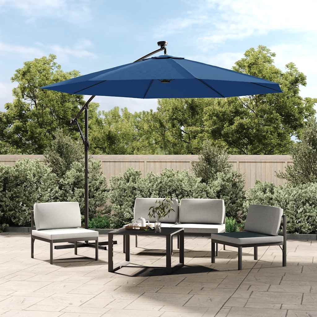 Vervangingsdoek voor zweefparasol 350 cm azuurblauw is nu te koop bij PeponiXL, paradijselijk wonen!