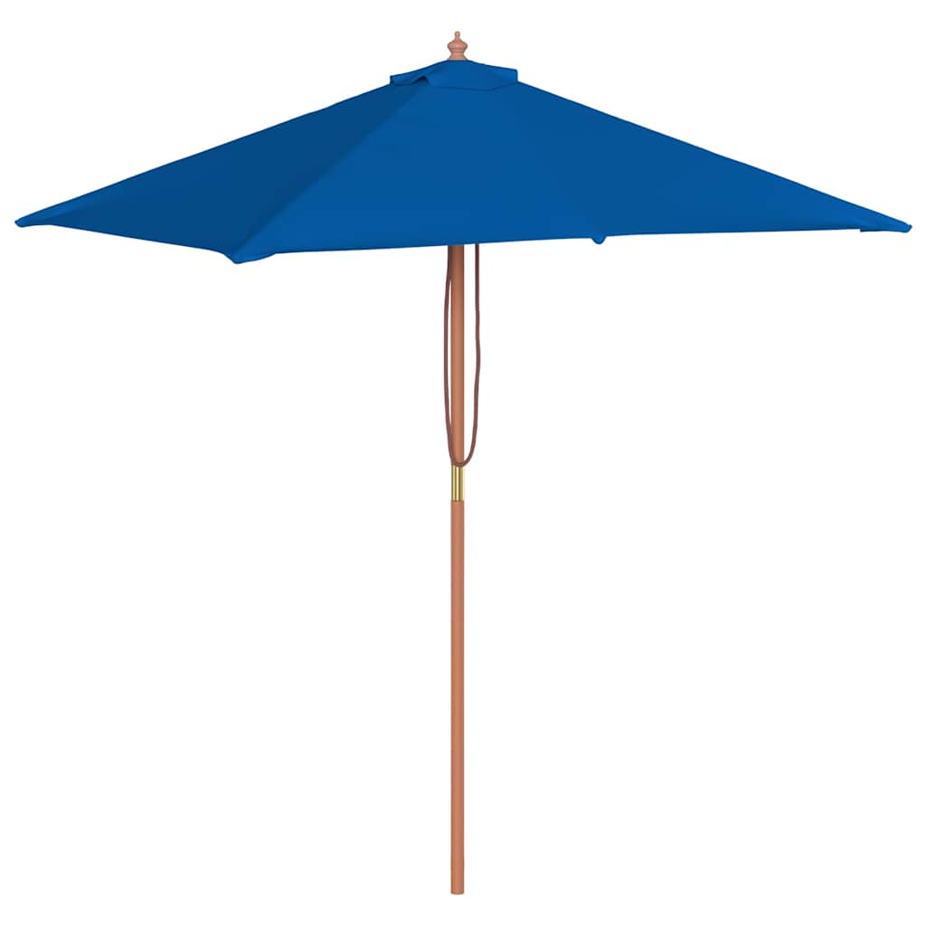 Parasol met houten paal 150x200 cm blauw is nu te koop bij PeponiXL, paradijselijk wonen!