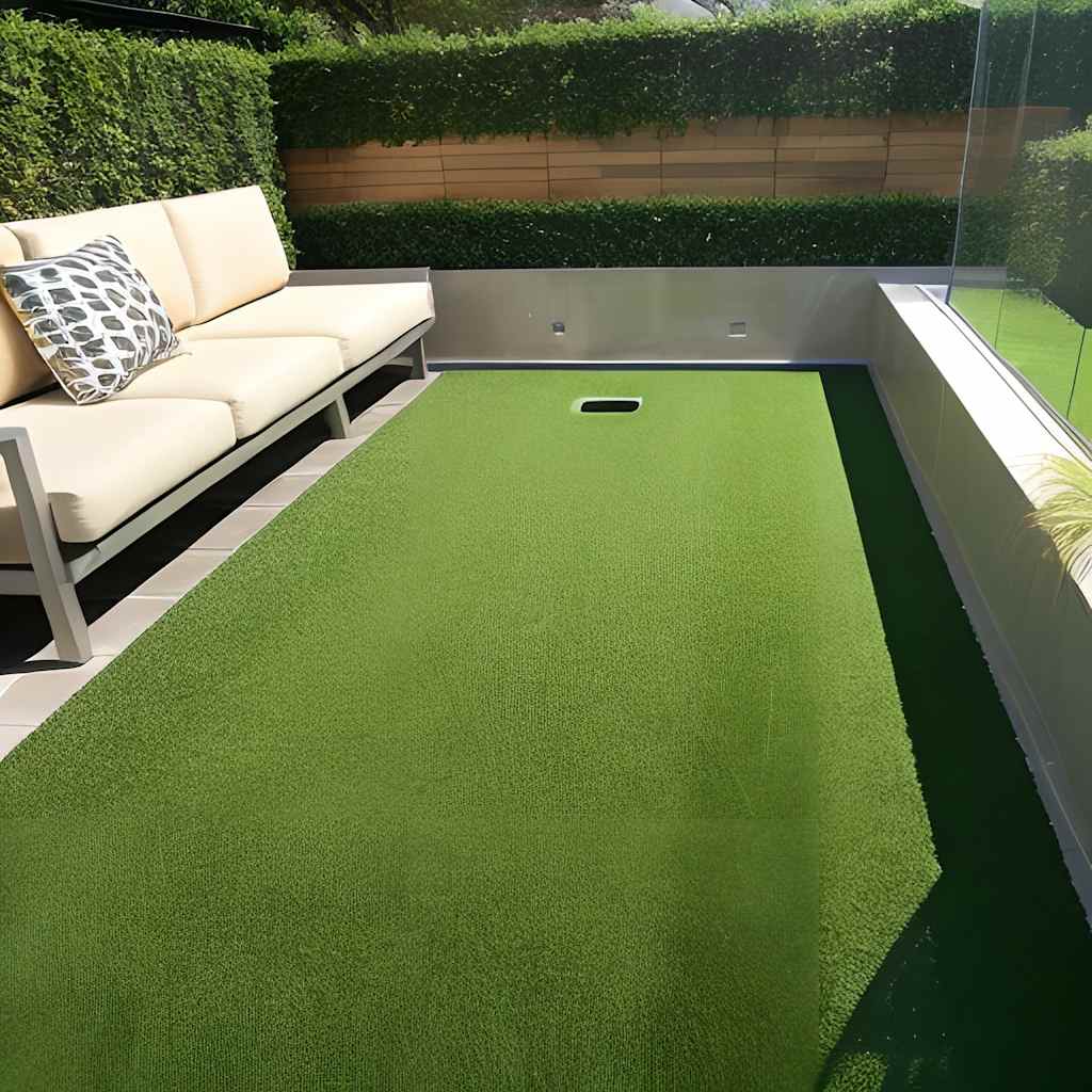 Kunstgras 7/9 mm 1x5 m groen is nu te koop bij PeponiXL, paradijselijk wonen!