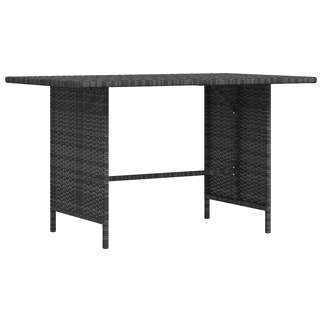 Tuintafel 110x70x65 cm poly rattan grijs is nu te koop bij PeponiXL, paradijselijk wonen!