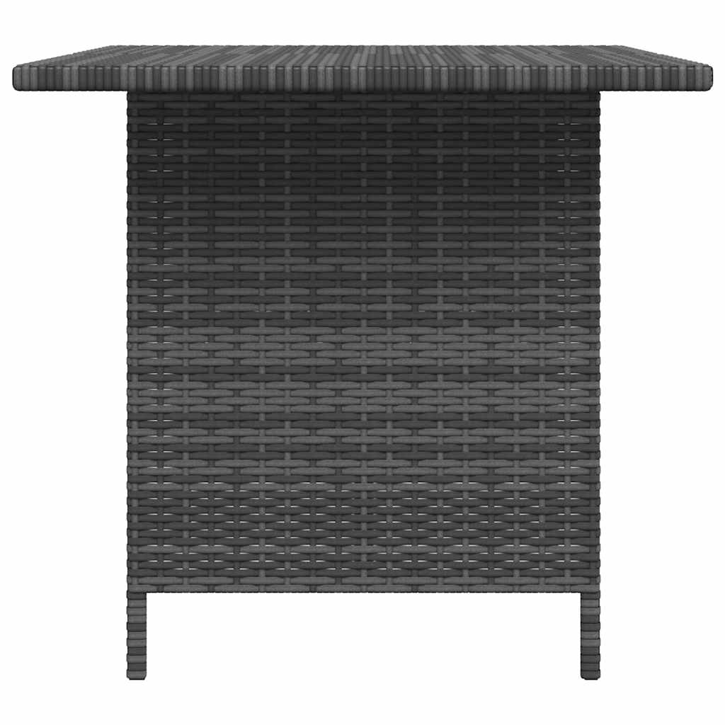 Tuintafel 110x70x65 cm poly rattan grijs is nu te koop bij PeponiXL, paradijselijk wonen!