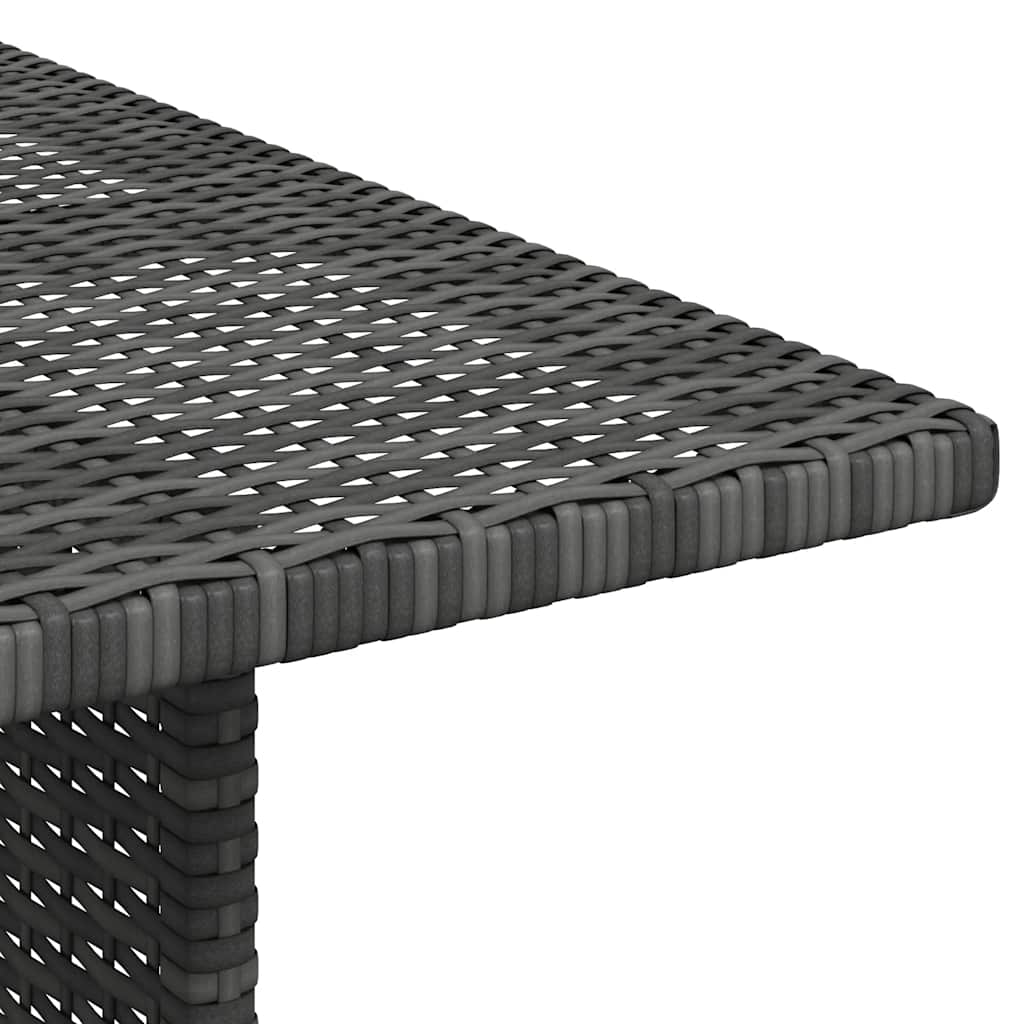Tuintafel 110x70x65 cm poly rattan grijs is nu te koop bij PeponiXL, paradijselijk wonen!