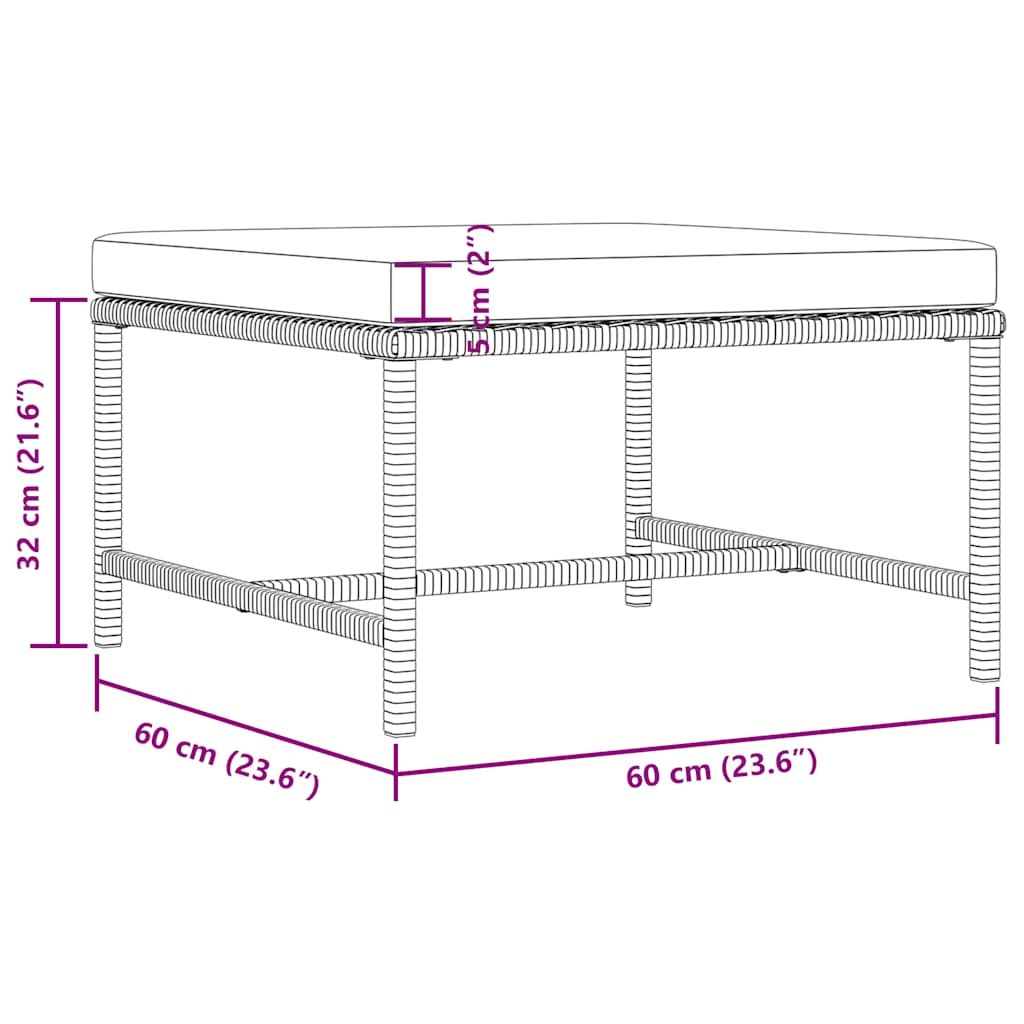 3-delige Loungeset met kussens poly rattan zwart is nu te koop bij PeponiXL, paradijselijk wonen!
