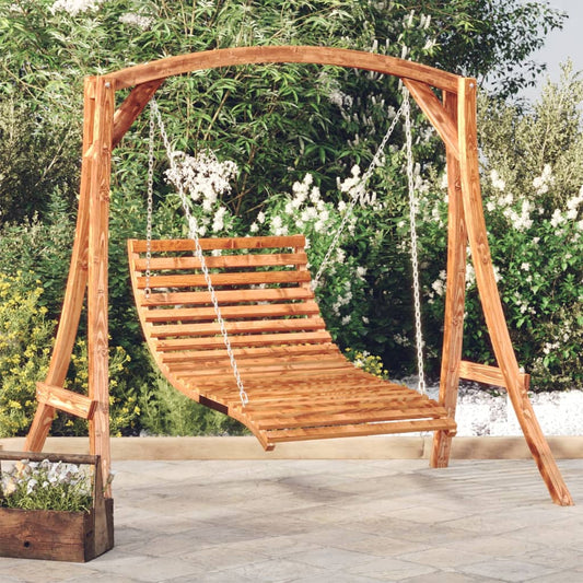 Schommelbed 115x147x46 cm gebogen hout met teakafwerking is nu te koop bij PeponiXL, paradijselijk wonen!