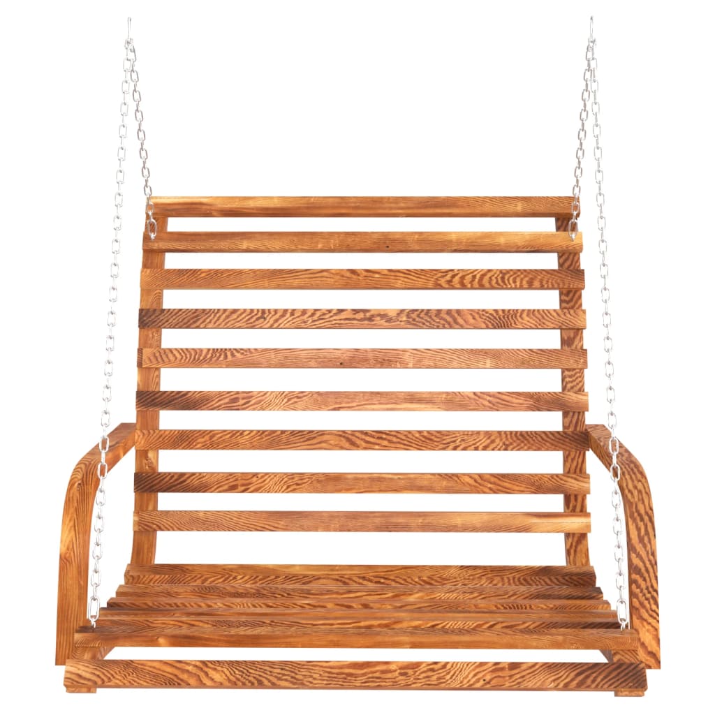 Schommelbank 126x63x92 cm gebogen hout met teakafwerking is nu te koop bij PeponiXL, paradijselijk wonen!