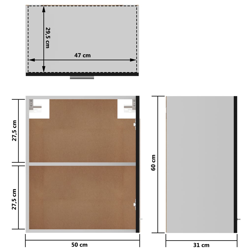 Bovenkasten 2 st Lyon 50x31x60 cm bewerkt hout zwart is nu te koop bij PeponiXL, paradijselijk wonen!