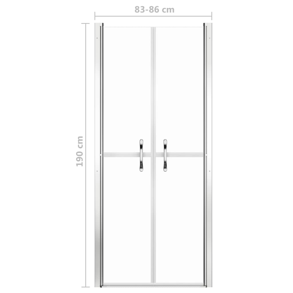 Douchedeur 86x190 cm ESG transparant is nu te koop bij PeponiXL, paradijselijk wonen!