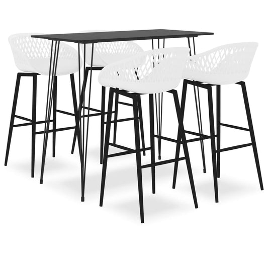 5-delige Barset zwart en wit is nu te koop bij PeponiXL, paradijselijk wonen!