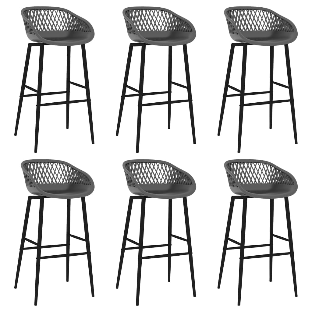 7-delige Barset zwart en grijs is nu te koop bij PeponiXL, paradijselijk wonen!