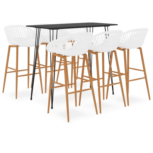 7-delige Barset zwart en wit is nu te koop bij PeponiXL, paradijselijk wonen!