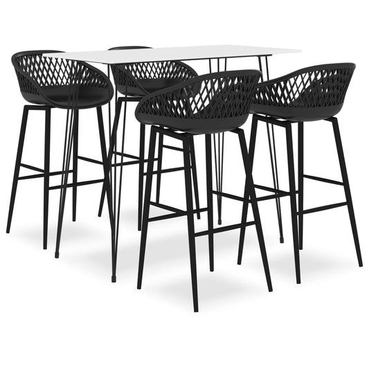 5-delige Barset wit en zwart is nu te koop bij PeponiXL, paradijselijk wonen!