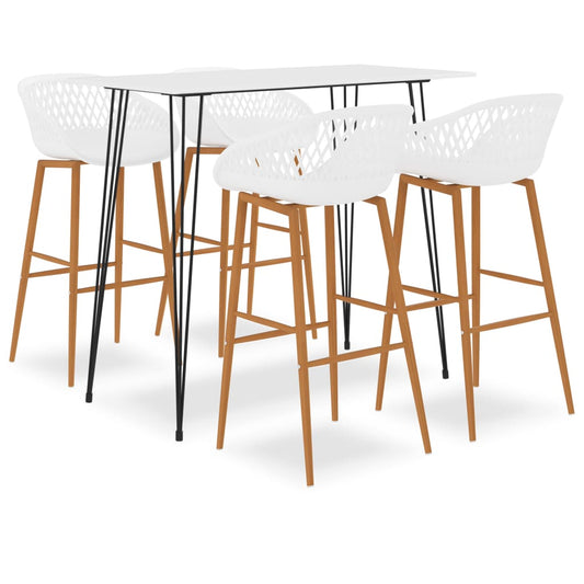 5-delige Barset wit is nu te koop bij PeponiXL, paradijselijk wonen!