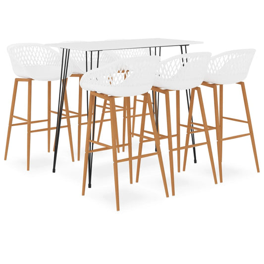 7-delige Barset wit is nu te koop bij PeponiXL, paradijselijk wonen!