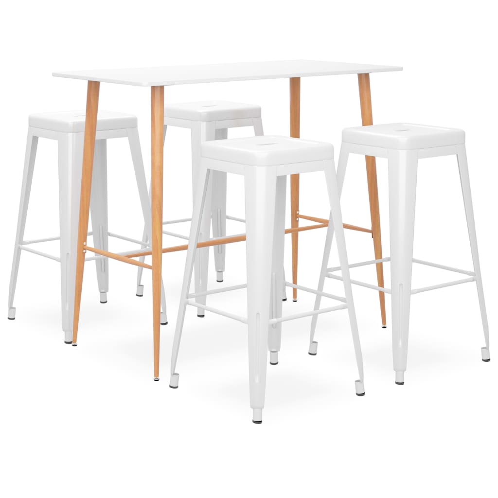 5-delige Barset wit is nu te koop bij PeponiXL, paradijselijk wonen!