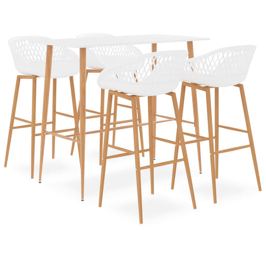 5-delige Barset wit is nu te koop bij PeponiXL, paradijselijk wonen!