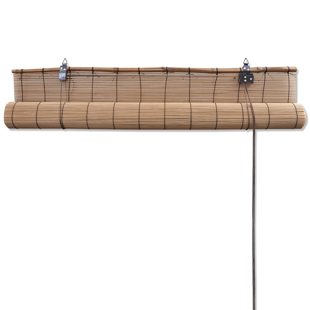 Rolgordijnen 2 st 150x220 cm bamboe bruin is nu te koop bij PeponiXL, paradijselijk wonen!
