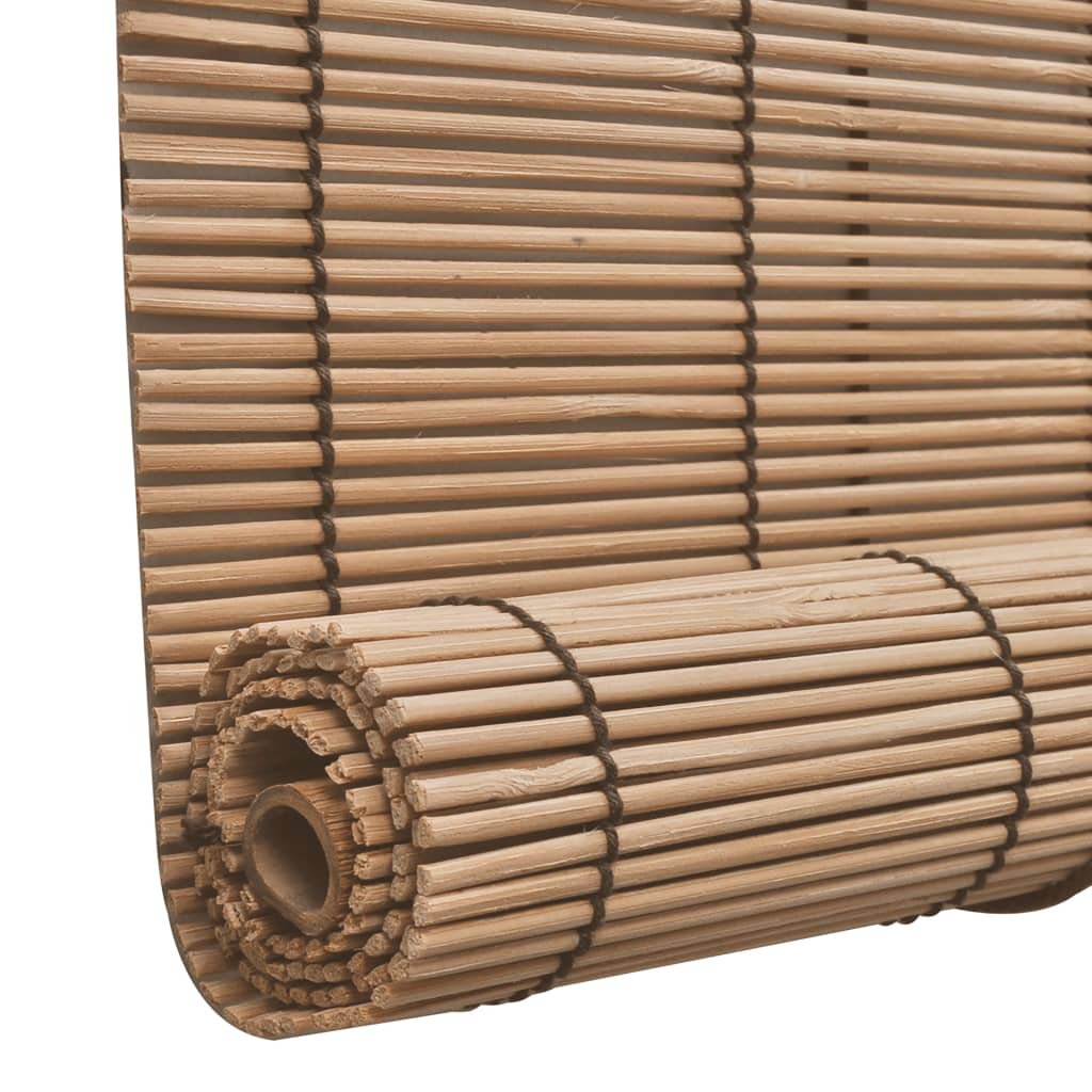 Rolgordijnen 2 st 150x220 cm bamboe bruin is nu te koop bij PeponiXL, paradijselijk wonen!