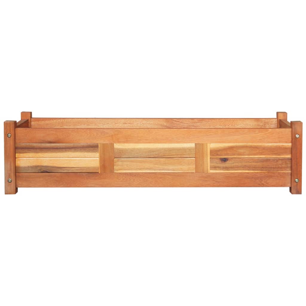 Plantenbakken verhoogd 2 st 100x30x25 cm acaciahout is nu te koop bij PeponiXL, paradijselijk wonen!