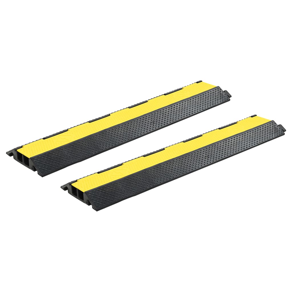 Kabelbeschermer drempels 2 st 2 tunnels 101,5 cm rubber is nu te koop bij PeponiXL, paradijselijk wonen!