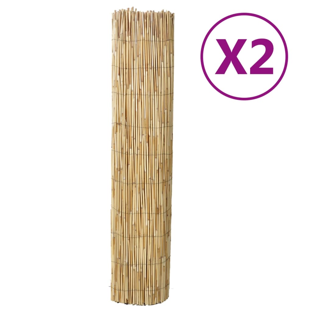 Schermen 2 st 150x500 cm riet is nu te koop bij PeponiXL, paradijselijk wonen!