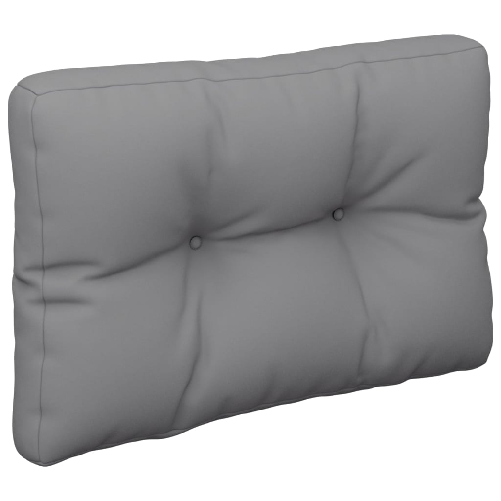 Palletkussen 60x40x12 cm stof grijs