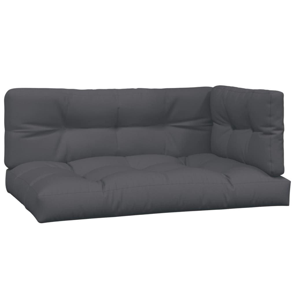 Palletkussens 3 st stof antracietkleurig is nu te koop bij PeponiXL, paradijselijk wonen!