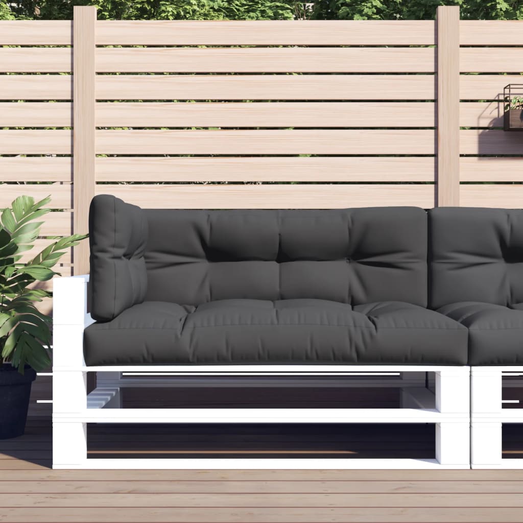 Palletkussens 3 st stof antracietkleurig is nu te koop bij PeponiXL, paradijselijk wonen!