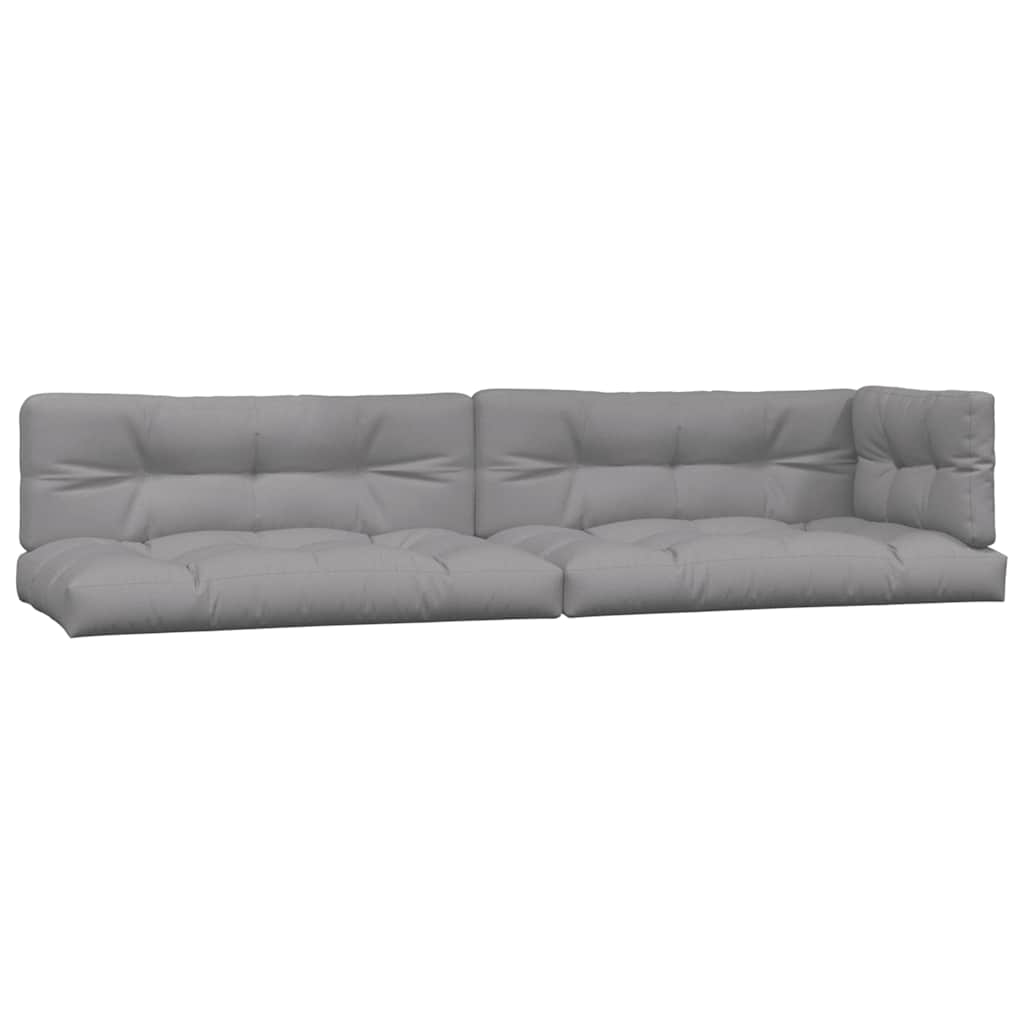 Palletkussens 5 st stof grijs