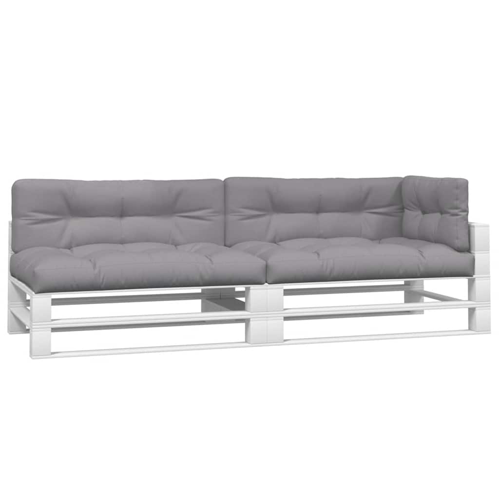 Palletkussens 5 st stof grijs