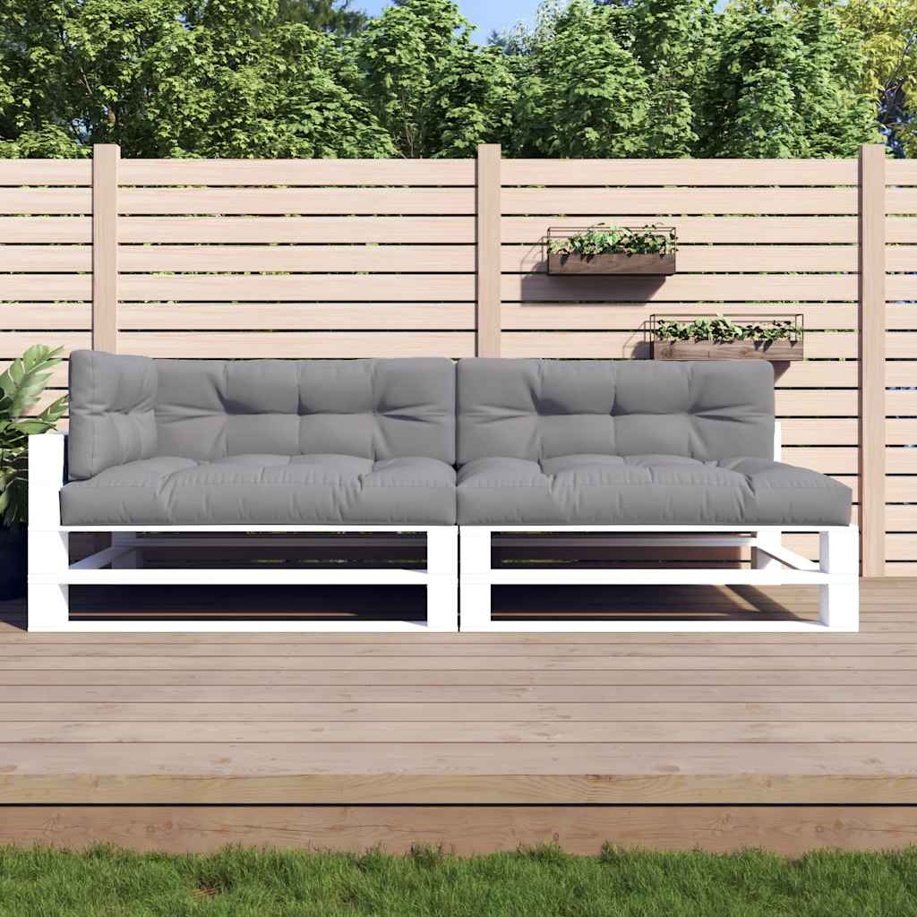 Palletkussens 5 st stof grijs