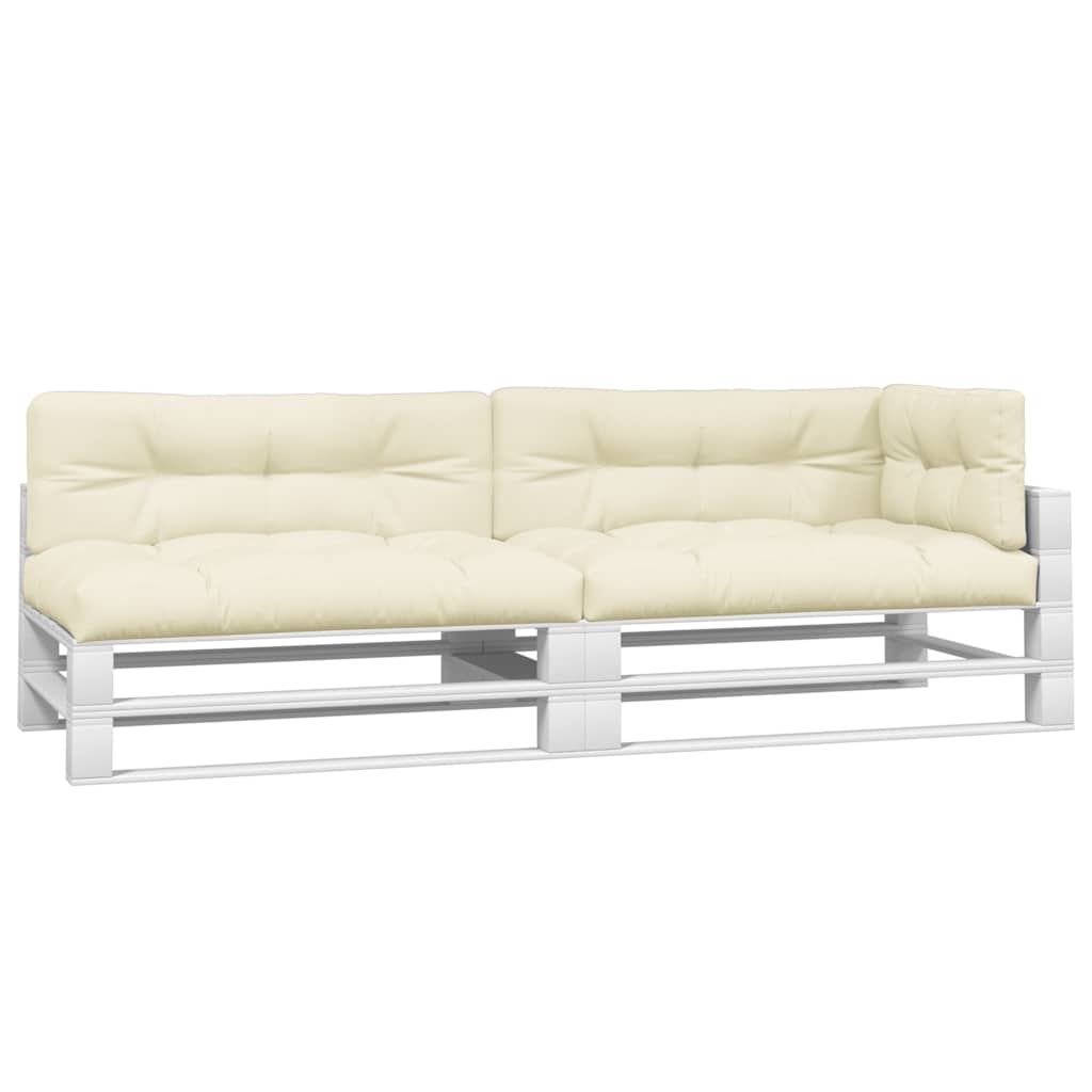Palletkussens 5 st stof crèmekleurig is nu te koop bij PeponiXL, paradijselijk wonen!