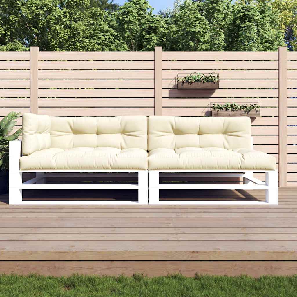 Palletkussens 5 st stof crèmekleurig is nu te koop bij PeponiXL, paradijselijk wonen!