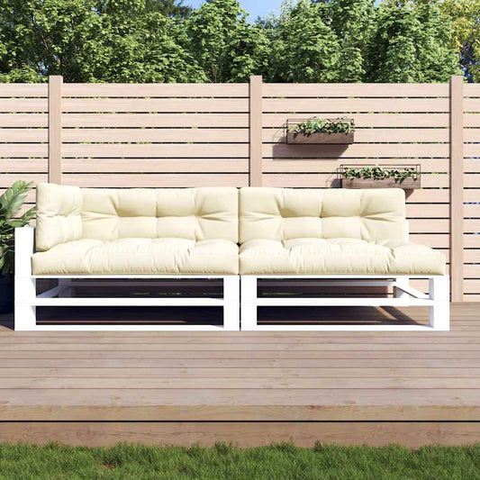 Palletkussens 5 st stof crèmekleurig is nu te koop bij PeponiXL, paradijselijk wonen!