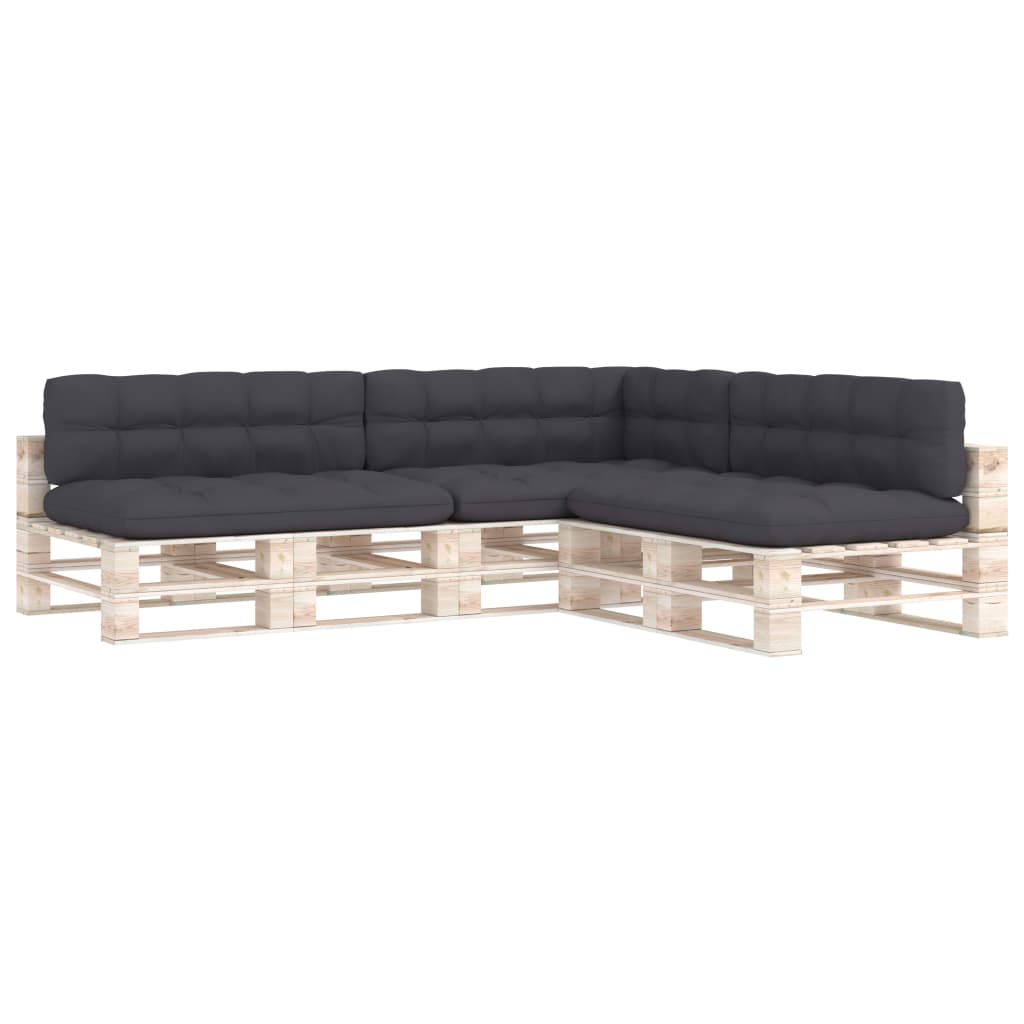 Bankkussens pallet 7 st antraciet