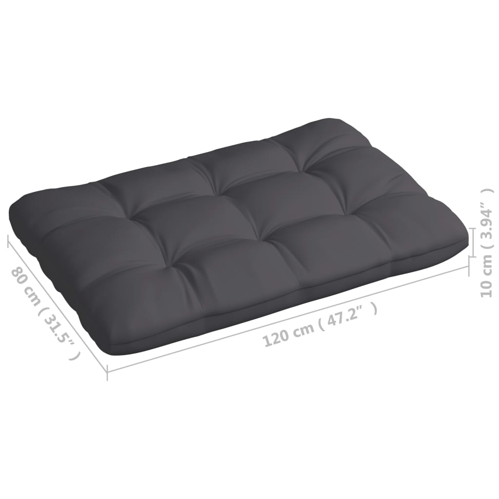 Bankkussens pallet 7 st antraciet