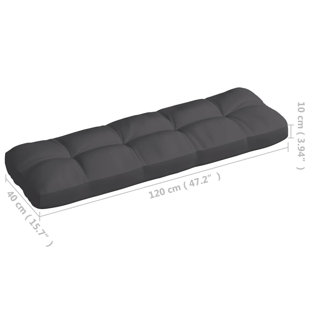 Bankkussens pallet 7 st antraciet