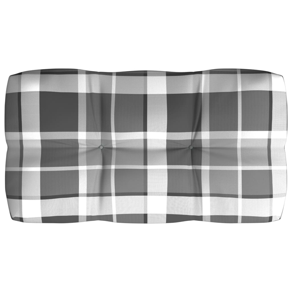 Bankkussens pallet 7 st ruitpatroon grijs is nu te koop bij PeponiXL, paradijselijk wonen!