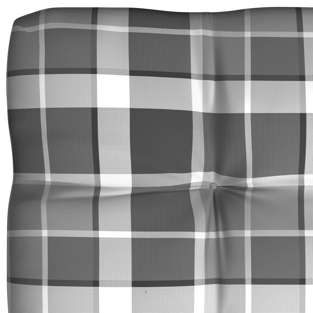 Bankkussens pallet 7 st ruitpatroon grijs is nu te koop bij PeponiXL, paradijselijk wonen!