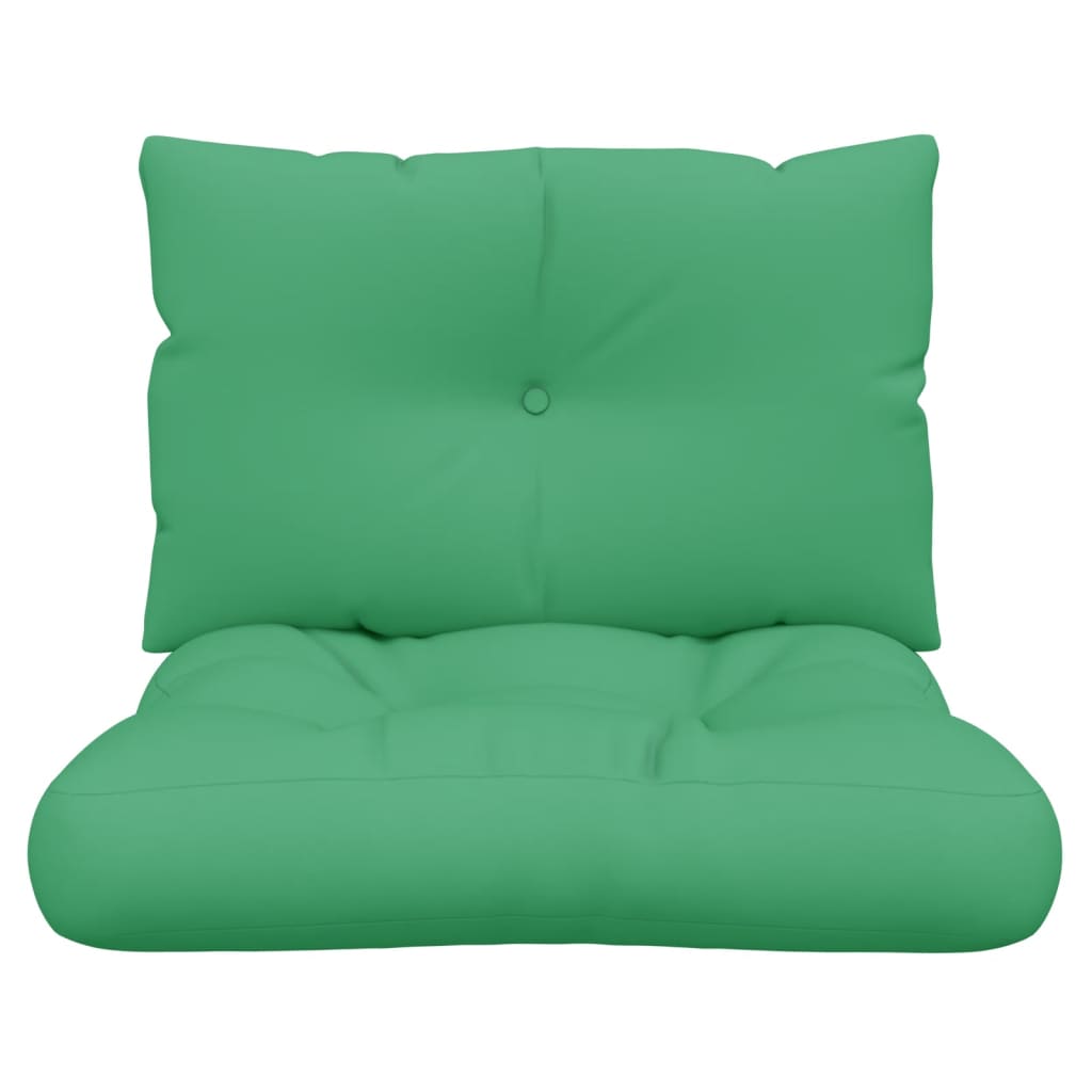 Palletkussens 2 st stof groen
