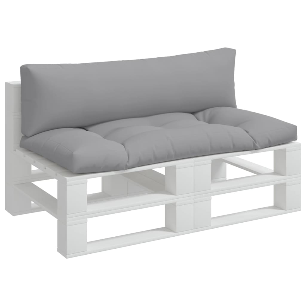 Palletkussens 2 st stof grijs is nu te koop bij PeponiXL, paradijselijk wonen!