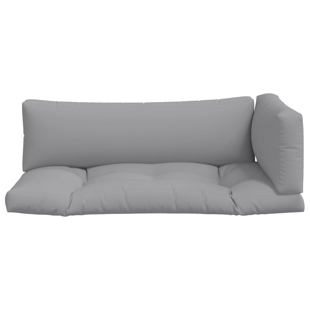 Palletkussens 3 st stof grijs is nu te koop bij PeponiXL, paradijselijk wonen!