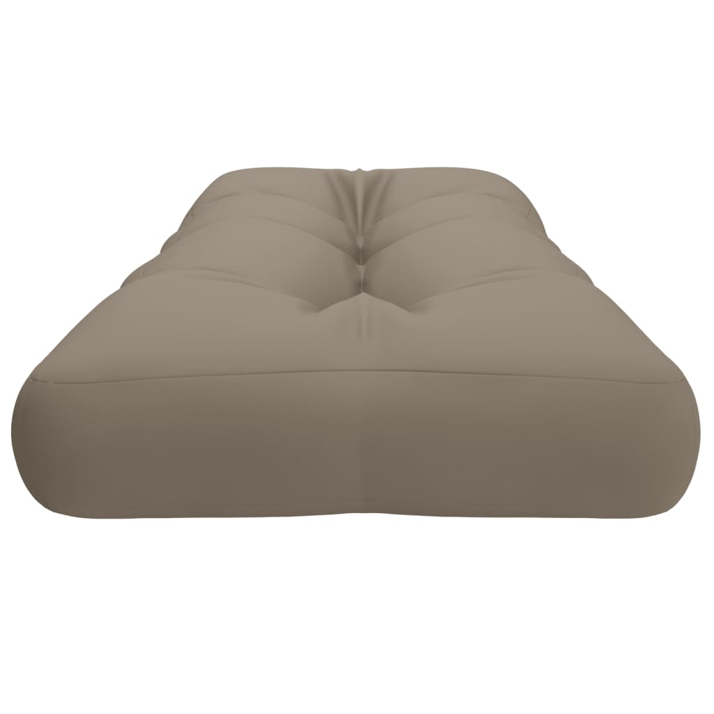 Palletkussen 120x40x12 cm stof taupe