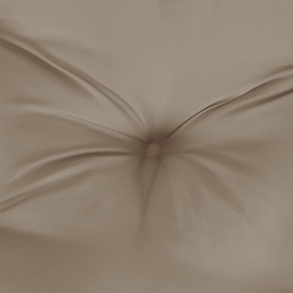 Palletkussen 120x40x12 cm stof taupe