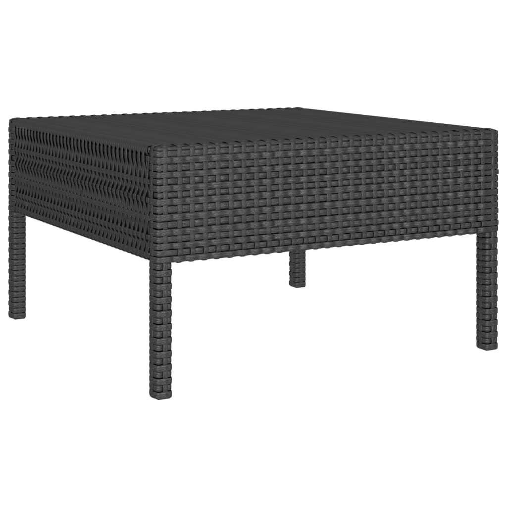 6-delige Loungeset met kussens poly rattan zwart is nu te koop bij PeponiXL, paradijselijk wonen!