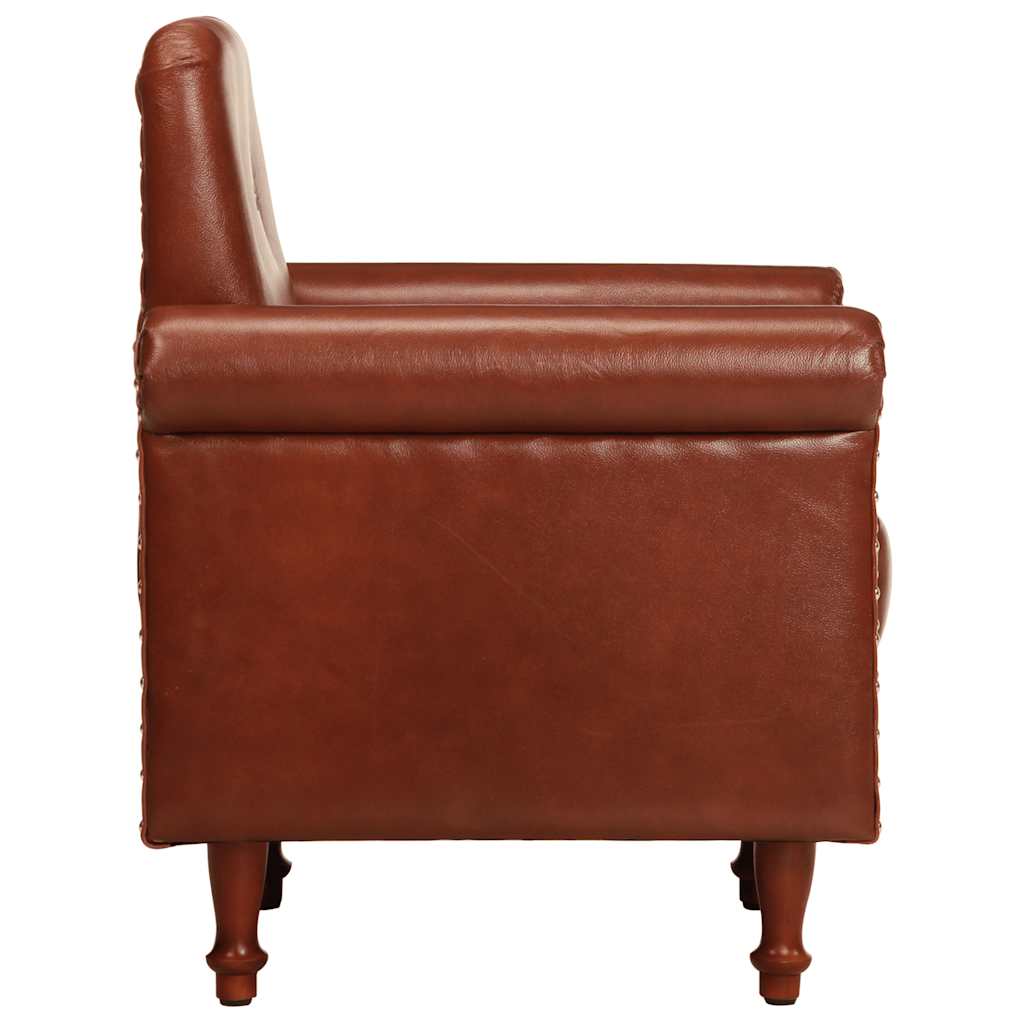 Kuipstoel echt leer bruin is nu te koop bij PeponiXL, paradijselijk wonen!