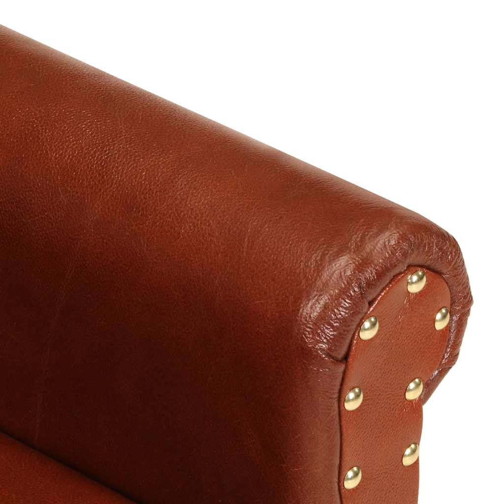 Kuipstoel echt leer bruin is nu te koop bij PeponiXL, paradijselijk wonen!