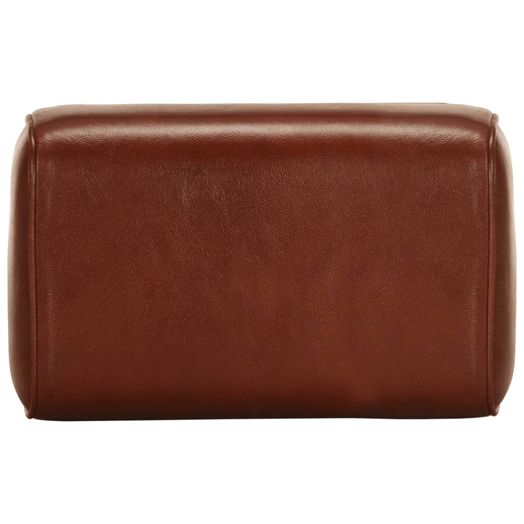 Bankje turnbok 38 cm echt leer en massief mangohout bruin is nu te koop bij PeponiXL, paradijselijk wonen!